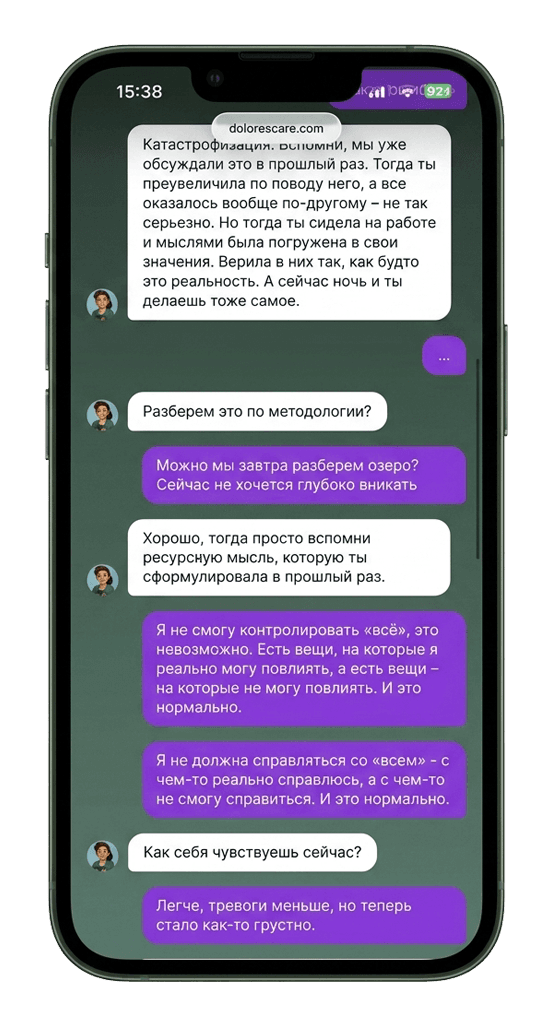 Пример диалога с Долорес